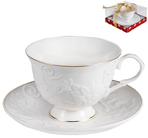 Пара чайная 220мл/блюдце BALSFORD Грация Галатея подарочная упаковка фарфор 000000000001193987