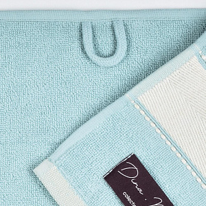 Полотенце махровое 50х90см LUCKY атласный бордюр мятный хлопок 100% 000000000001208680