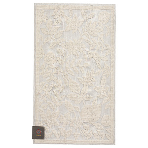 Коврик универсальный 60x100см DE'NASTIA цветы/листья молочный хлопок 100% 000000000001219478