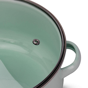 Набор кастрюль 5шт 16см-1л/18см-1,7л/20см-2,2л/22см-3,2л/24см-4,5л Мята эмаль Набор кастрюль 5шт 16см-1л/18см-1,7л/20см-2,2л/22см-3,2л/24см-4,5л Мята эмаль 000000000001223956