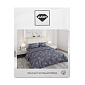 Комплект постельного белья Евро LUCKY (пододеяльник 200х220см, простыня 220х240см, наволочки 70х70см-2шт) Гербарий серый поплин хлопок