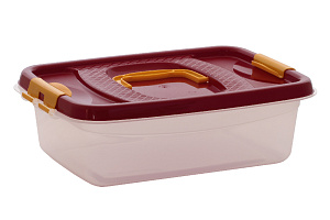 Контейнер 8л для шашлыка пластик рубиновый Ф1826 000000000001197383