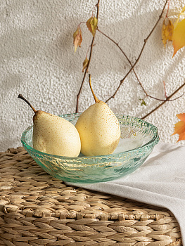 Ваза декоративная 21,5x21,5x6,5см DE'NASTIA Египет чаша S прозрачный стекло 000000000001225011