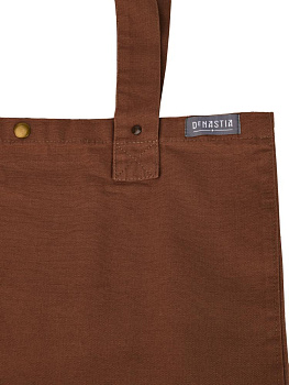 Сумка 38х44х22 DE'NASTIA Sea Salt Washed коричневый хлопок 000000000001225547