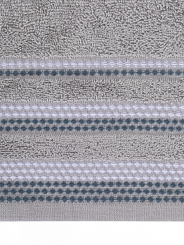 Набор махровых полотенец LUCKY 450gsm 40x60 (2шт) 100% Хлопок фиолетовый/белый D100401 000000000001227641