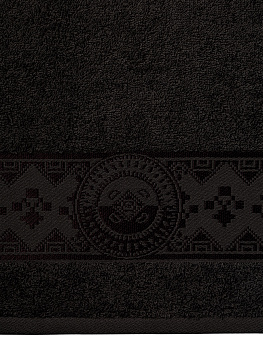 Полотенце 100х150см DE'NASTIA ТАЛИСМАН 1 черный хлопок-100% 000000000001215360