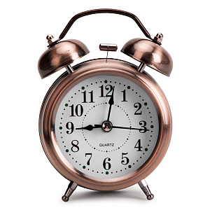 Будильник Классика 11см розовое золото 000000000001216479