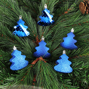 Набор декоративных украшений Елочка Посуда Центр, 7 см, 6 шт. 000000000001161769