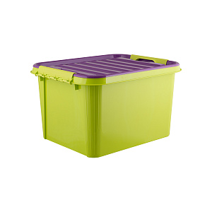 Ящик для игрушек 36л ПОЛИМЕРБЫТ FUNNY KIDS с крышкой пластик 000000000001213085