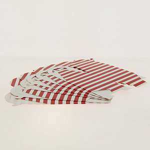 Коробка средняя 10х20см 6шт красная полоска R010046 000000000001174066