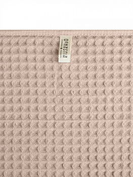 Полотенце вафельное 50x90см DE'NASTIA для бани/сауны 300гр бежевый хлопок 000000000001228562