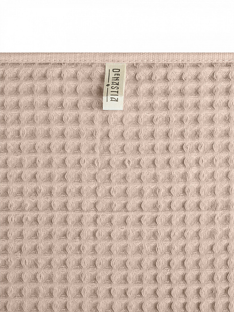 Полотенце вафельное 50x90см DE'NASTIA для бани/сауны 300гр бежевый хлопок 000000000001228562