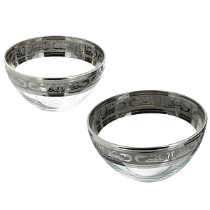 Набор салатников 2шт 16см ПРОМСИЗ Русский узор стекло 000000000001121615