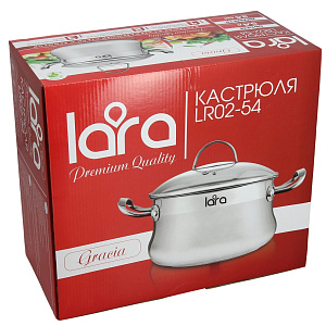 Кастрюля Gracia Lara, 24x12 см, 5.4л 000000000001134953