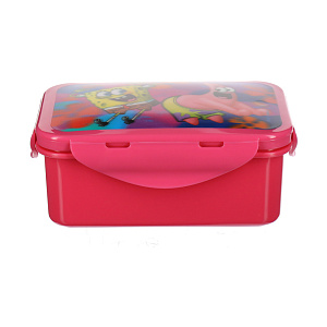 3D Бутербродница с зажимами Губка Боб, 16х10 см 000000000001127629