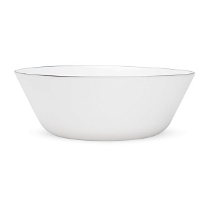 Салатник 19см белый с черной каймой стеклокерамика 000000000001223527