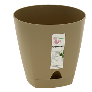 Горшок для цветов AMSTERDAM D 170 с прикорневым поливом 2,5 л Молочный Шоколад ING6200МШОК 000000000001191645