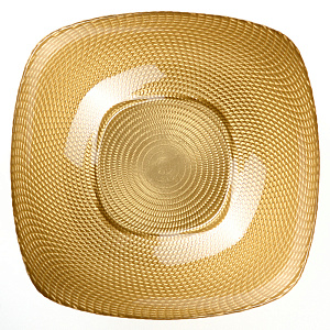 Салатник 22см GLASSCOM SQUARE золото стекло 000000000001209509