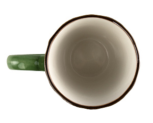 Кружка 440мл с тиснением в ассортименте глазурованная керамика 000000000001217567