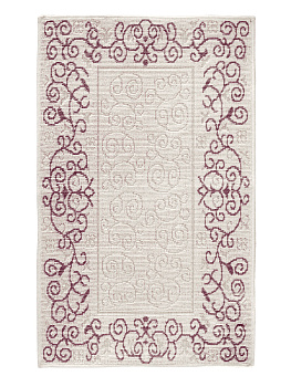 Коврик универсальный УЗОР3 80х150см, 100%хб бордовый, Турция M000085 000000000001199808