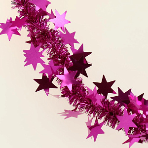 Гирлянда Звезды цветная 10+60мм 2м Г-262 000000000001180018
