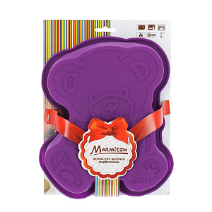 Форма для выпечки Медвежонок Marmiton, фиолетовый, силикон 000000000001125397