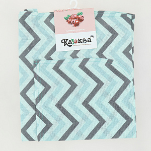 Фартук кухонный КЛЮКВА Зигзаг лен рогожка хлопок 000000000001210329