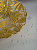 Блюдо 22см EFE glass Листья золото стекло 000000000001213520