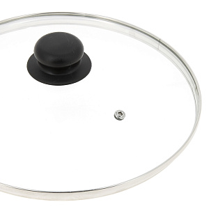 Крышка 26см TIMA металлический обод стекло 000000000001115605