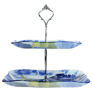 Двухъярусная фруктовница Цветы Olaff 000000000001163547