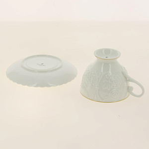 Чайная пара (чашка 220мл) BALSFORD Грация Насса подарочная упаковка с бантом фарфор 000000000001193998