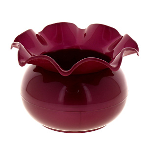 Горшок для фиалок ТЕХОСНАСТКА Аленький цветочек Красный перламутр пластик 000000000001182974