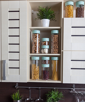 Банка для сыпучих продуктов Plast Team STOCKHOLM 1л бархатно-зеленый 92х92х185мм PT1161БЗ-12 000000000001201366