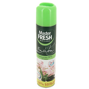 Освежитель воздуха 300мл MASTER FRESH Fusion Свежесть SPA нейтрализует неприятные запахи обеспечивает свежесть и легкий аромат свежести SPA 000000000001209435