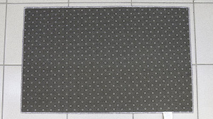 Коврик придверный 50x80см LUCKY Welcome чёрный/белый полиэстер 000000000001200456