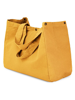 Сумка 38х44х22 DE'NASTIA Sea Salt Washed охра хлопок 000000000001225549