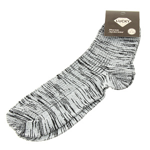 Носки мужские р.27(41-42) LUCKY серые 85%хлопок 15%полиэстер 000000000001174528
