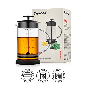 Френч-пресс 1л ESPRADO Vega боросиликатное стекло 000000000001209276