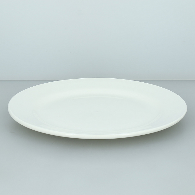 Тарелка обеденная 25см ОБЩЕПИТ белый керамика 000000000001214392