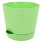 Горшок для цветов 3,6л FORA с поддоном мятный пластик