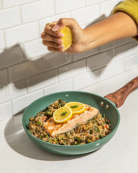 Сковорода 30см PHANTOM CHEF ручка soft touch индукция navy 000000000001221196