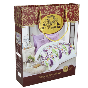 Комплект постельного белья 1,5спальное DE'NASTIA Сатин Легенда 70x70см-2шт C010409 000000000001123880