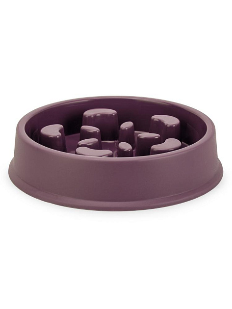 Миска для животных 400мл для медленного поедания корма микс полипропилен 000000000001229116