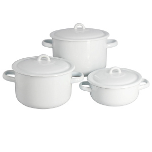 Набор кастрюль Лысьвенский Мз, 1.45л, 2.9л, 4.3л, 3 шт. 000000000001124914