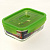 Контейнер стеклянный прямоугольный с зеленой крышкой 820мл PURE BOX ACTIVE N0866/P4569 000000000001182550