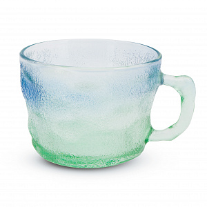 Кружка 400мл GARBO GLASS Лед микс для холодных напитков голубая-зеленая стекло 000000000001217328