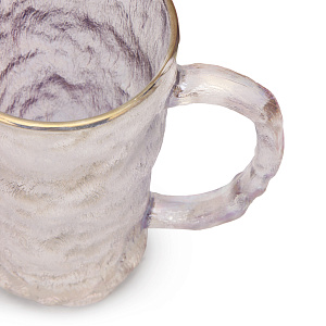 Кружка 330мл GARBO GLASS Лед высокая для холодных напитков жемчужная стекло 000000000001217332