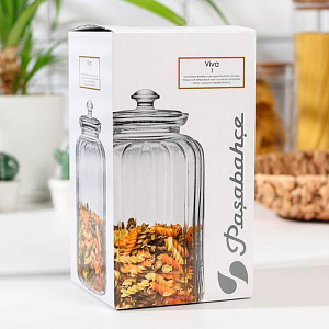 VIVA Банка для сыпучих продуктов 2,5л PASABAHCE стекло 96393 000000000001198988