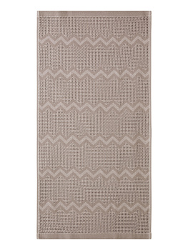 Полотенце кухонное 35x70см DE'NASTIA вафля зиг-заг бежевый хлопок 100% 000000000001213580
