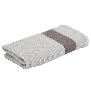 Полотенце махровое 50х90см СОФТИ Гармошка серый хлопок 100% 000000000001213295